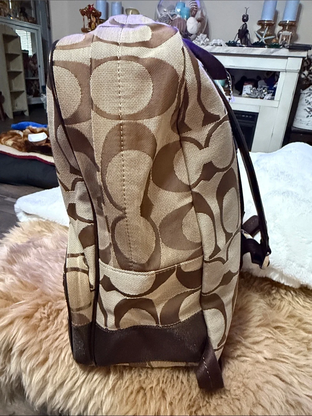 Coach Signature Backpack Brown/Mahogany F77171 NWT